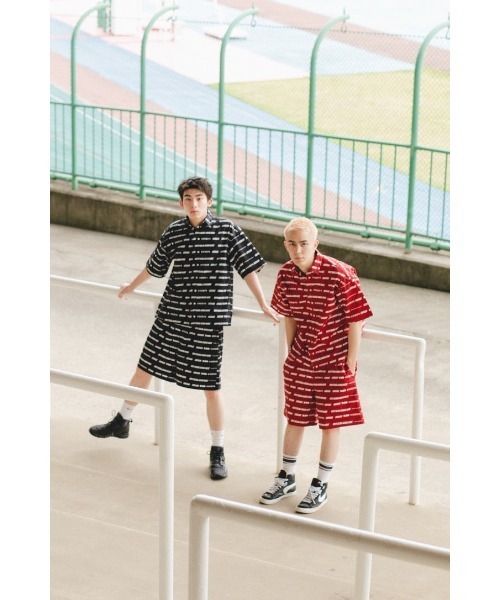 My sugar Babe（マイシュガーベイブ）の「MSB logo patterned shirts（シャツ/ブラウス・メンズ・ブラック/レッド・LARGE/MEDIUM）」の3枚目の写真