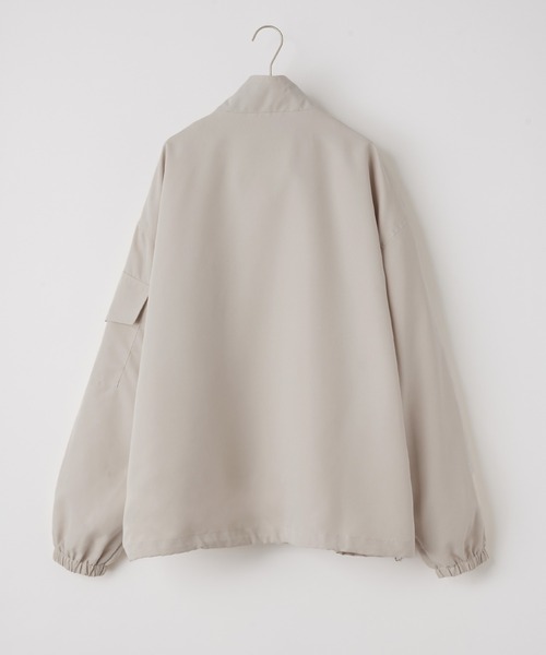 BASQUE magenta（バスクマゼンタ）の「ビッグシルエット配色切替トラックジップブルゾン（ブルゾン・メンズ・ブラック/ベージュ・FREE）」の16枚目の写真