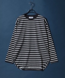 Round Hem Oversized Layered T-shirt/ラウンドヘム オーバーサイズ レイヤード Tシャツ