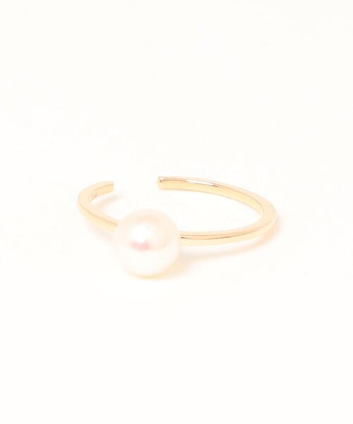 PAS TIERRA(パティエラ)の「【Maris】K10アコヤピンキーハーフイヤーカフ(イヤーカフ・レディース・イエローゴールド・FREE)」の2枚目の写真