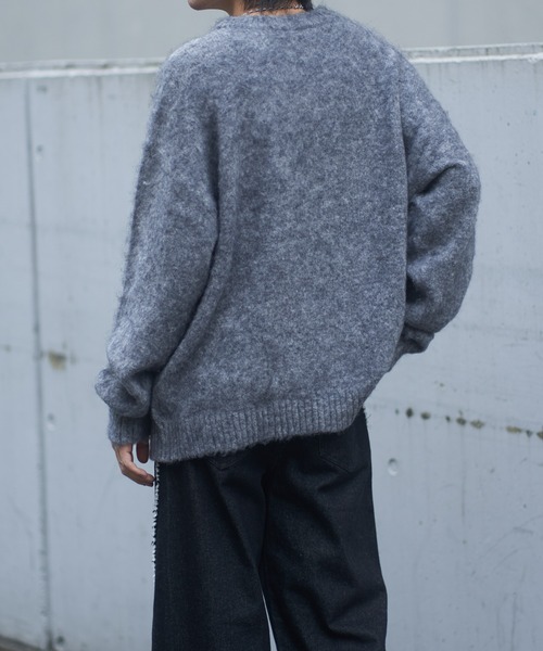 COLONY 2139(コロニートゥーワンスリーナイン)の「モヘアライクシャギーニット(ニット/セーター・メンズ・チャコールグレー/アイボリー/ブルー・LARGE/MEDIUM)」の17枚目の写真