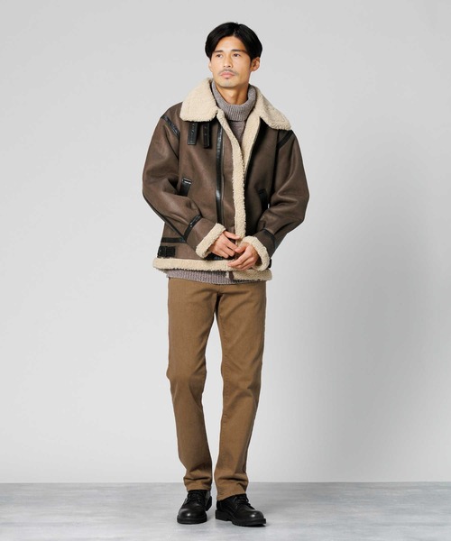 Alpha Industries(アルファインダストリーズ)の「【ALPHA】Bー3FAKEMOUTON(ミリタリージャケット・メンズ・ブラック/ブラウン・M/L/XL)」の19枚目の写真