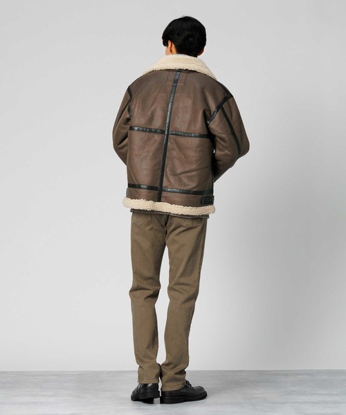 Alpha Industries(アルファインダストリーズ)の「【ALPHA】Bー3FAKEMOUTON(ミリタリージャケット・メンズ・ブラック/ブラウン・M/L/XL)」の13枚目の写真