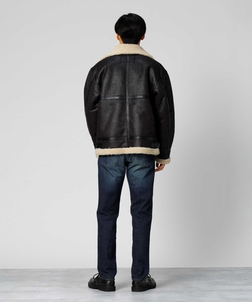 Alpha Industries(アルファインダストリーズ)の「【ALPHA】Bー3FAKEMOUTON(ミリタリージャケット・メンズ・ブラック/ブラウン・M/L/XL)」の15枚目の写真