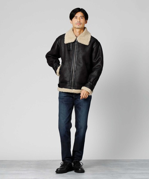 Alpha Industries(アルファインダストリーズ)の「【ALPHA】Bー3FAKEMOUTON(ミリタリージャケット・メンズ・ブラック/ブラウン・M/L/XL)」の17枚目の写真