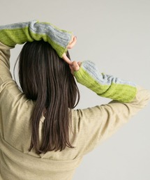 KBF | バイカラーリブアームウォーマー(手袋)