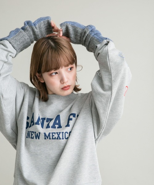 KBF（ケイビーエフ）の「バイカラーリブアームウォーマー（手袋・レディース・ブルー系その他/グレー系その他・ONE）」の11枚目の写真