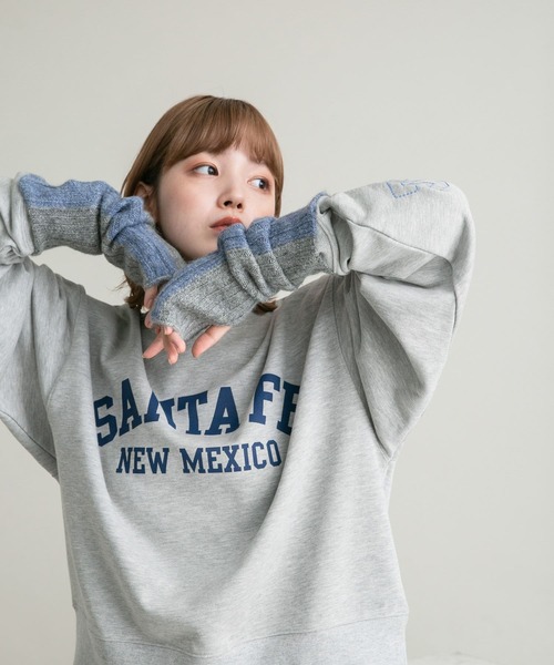 KBF（ケイビーエフ）の「バイカラーリブアームウォーマー（手袋・レディース・ブルー系その他/グレー系その他・ONE）」の12枚目の写真