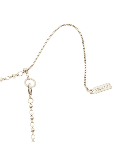 INDIVI(インディヴィ)の「◆カッティングデザイン チェーンネックレス(ネックレス・レディース・シルバー/ゴールド・00)」の5枚目の写真