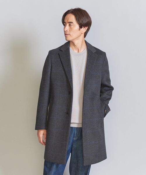 BEAUTY&YOUTH UNITED ARROWS(ビューティーアンドユースユナイテッドアローズ)の「チェック 120S メルトン チェスターコート(チェスターコート・メンズ・モカ/ダークグレー・S/M/L/XL)」の7枚目の写真