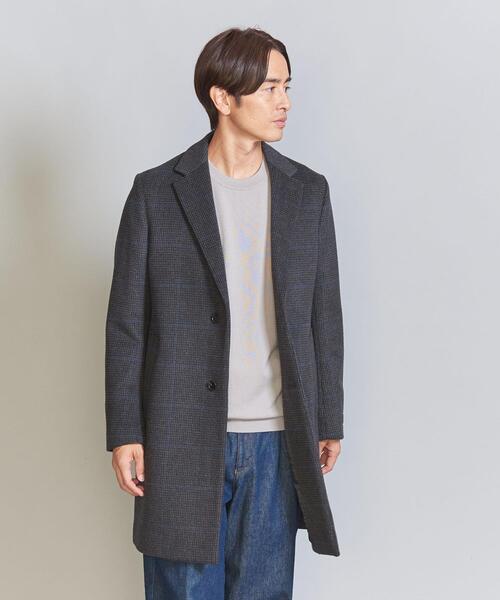 BEAUTY&YOUTH UNITED ARROWS(ビューティーアンドユースユナイテッドアローズ)の「チェック 120S メルトン チェスターコート(チェスターコート・メンズ・モカ/ダークグレー・S/M/L/XL)」の8枚目の写真