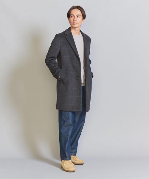 BEAUTY&YOUTH UNITED ARROWS(ビューティーアンドユースユナイテッドアローズ)の「チェック 120S メルトン チェスターコート(チェスターコート・メンズ・モカ/ダークグレー・S/M/L/XL)」の10枚目の写真