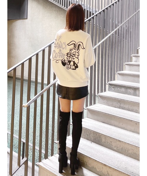 セール】【ZOZO限定！！】FANCY COFFEE BUNNYスウェットトップス