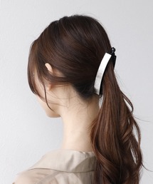 一点物　オールド　フェンディ　バレッタ　FFロゴ　髪留め　ヘアピン　刻印　グレー Three Four Time（ｽﾘｰﾌｫｰﾀｲﾑ）の「メタルラインサイズレステール