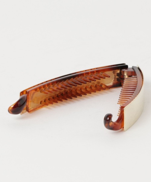 Three Four Time（ｽﾘｰﾌｫｰﾀｲﾑ）の「メタルバナナクリップ（バレッタ/ヘアクリップ・レディース・シルバー/ゴールド・FREE）」の6枚目の写真