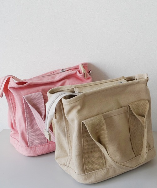 Port（ポート）の「【 Jelly moo / ジェリームー 】 仕切り付き 2WAY ミニトートバッグ / ショルダーバッグ #（トートバッグ・レディース・ピンク/ネイビー/ベージュ/ブラック・FREE）」の12枚目の写真