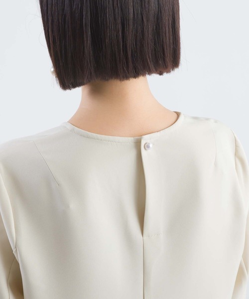 PICCIN（ピッチン）の「【セットアップ可能】ツインクロスペプラムチュールブラウス（シャツ/ブラウス・レディース・ベージュ/ブラック・M）」の21枚目の写真