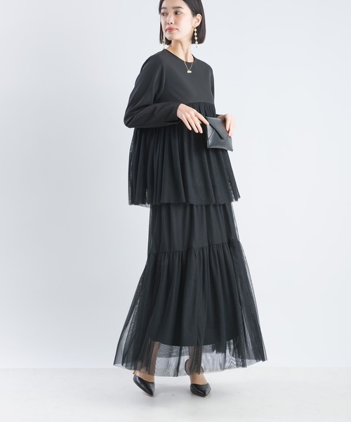 PICCIN（ピッチン）の「【セットアップ可能】ツインクロスペプラムチュールブラウス（シャツ/ブラウス・レディース・ベージュ/ブラック・M）」の17枚目の写真