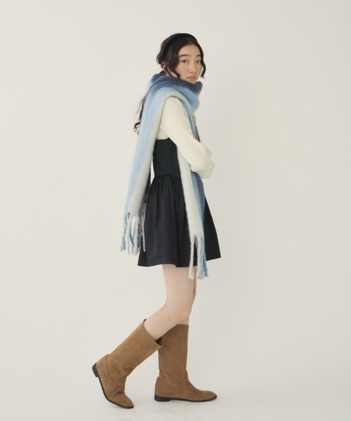 GIUNON（ジウノン）の「gradation scarf / グラデーションマフラー