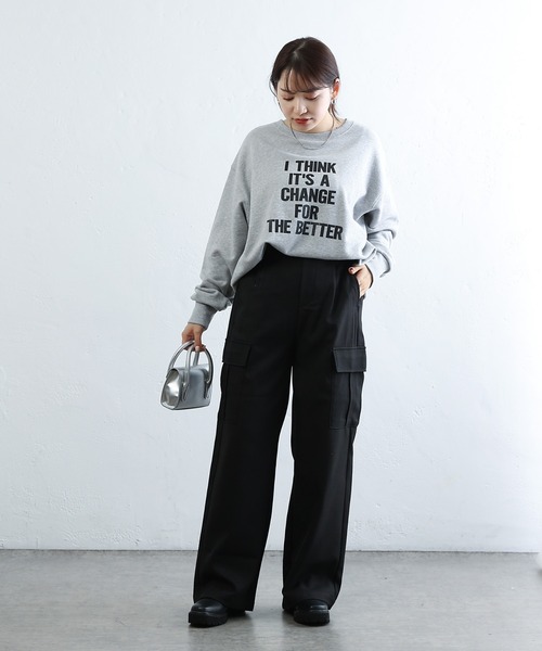 COLONY 2139(コロニートゥーワンスリーナイン)の「ウールライクカーゴパンツ(カーゴパンツ・レディース・グレー/ブラック・SMALL/MEDIUM)」の17枚目の写真