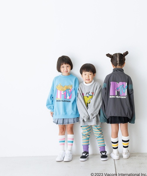 LOWRYS FARM（ローリーズファーム）の「ＭＴＶウラケ　986969（スウェット・キッズ・ブルー/グレー/チャコールグレー・150cm/140cm/120cm/130cm/110cm）」の5枚目の写真