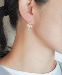 【SHAHA】《SHAHA》天然石/サージカルステンレス/スタッドピアス/揺れるタイプ(MA)
