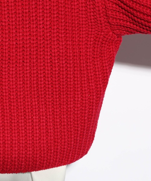 HARE（ハレ）の「OVERハーフジップニット(HARE)（ニット/セーター・メンズ・ブラック/レッド/パープル・FREE）」の17枚目の写真