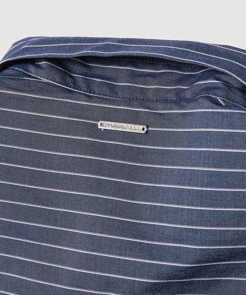STUDIO.R330(ステュディオ アール スリーサーティー)の「STRIPED SHIRT - BOYFRIEND FIT(シャツ/ブラウス・レディース・グレー/ホワイト/ネイビー・M)」の8枚目の写真