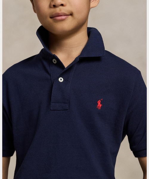 POLO RALPH LAUREN CHILDRENSWEAR(ポロ ラルフ ローレン チルドレンズウェア)の「コットン メッシュ ポロシャツ(ポロシャツ・キッズ・ネイビー系1・S/M/L/XL)」の4枚目の写真