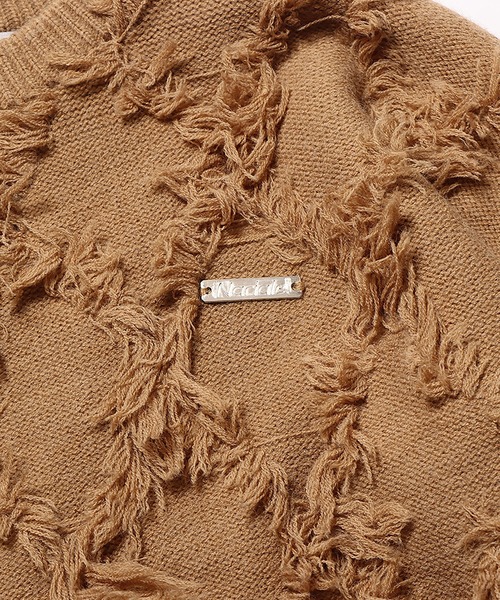 ROOPTOKYO（ループトウキョウ）の「フリンジデザインニットプルオーバー（ニット/セーター・レディース・ホワイト/ピンク/モカ・FREE）」の8枚目の写真