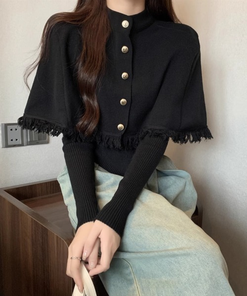 Miniministore(ミニミニストア)の「アンサンブルニット 2点セットアップ韓国(ニット/セーター・レディース・ブラック/ワインレッド/アイボリー/ホワイト・フリー)」の9枚目の写真