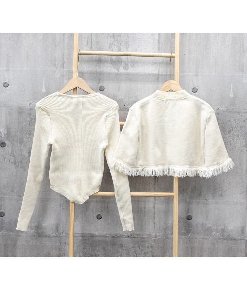 Miniministore(ミニミニストア)の「アンサンブルニット 2点セットアップ韓国(ニット/セーター・レディース・ブラック/ワインレッド/アイボリー/ホワイト・フリー)」の21枚目の写真
