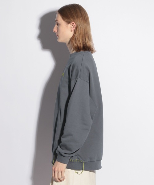 HARE（ハレ）の「ハンドステッチHAREロゴスウェット(HARE)（スウェット・メンズ・ブラック/ホワイト/グレー・FREE）」の11枚目の写真