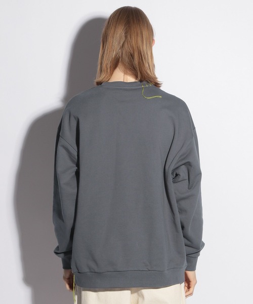 HARE（ハレ）の「ハンドステッチHAREロゴスウェット(HARE)（スウェット・メンズ・ブラック/ホワイト/グレー・FREE）」の12枚目の写真