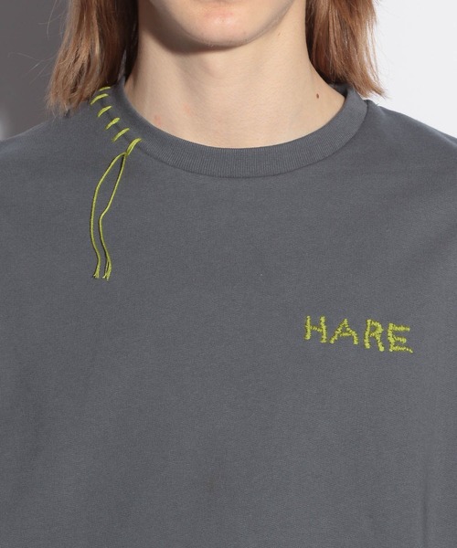 HARE（ハレ）の「ハンドステッチHAREロゴスウェット(HARE)（スウェット・メンズ・ブラック/ホワイト/グレー・FREE）」の13枚目の写真
