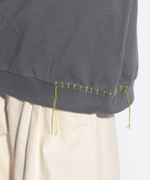 HARE（ハレ）の「ハンドステッチHAREロゴスウェット(HARE)（スウェット・メンズ・ブラック/ホワイト/グレー・FREE）」の15枚目の写真