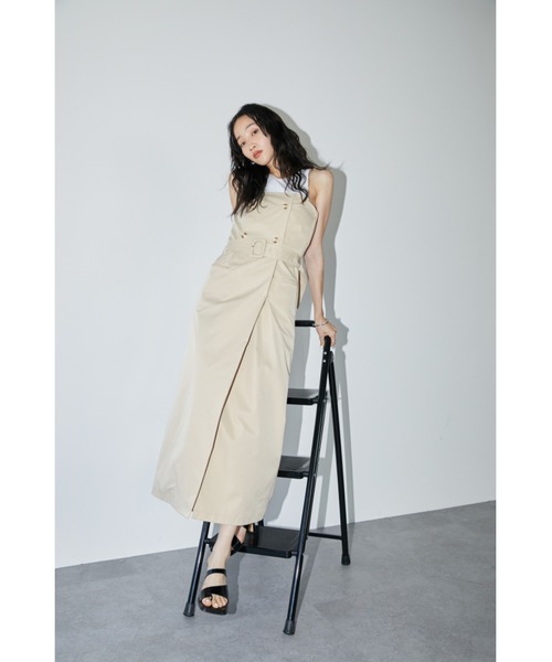 DRWCYS（ドロシーズ）の「トレンチディティールベアワンピース（ワンピース・レディース・ベージュ/ブラック・FREE）」の20枚目の写真
