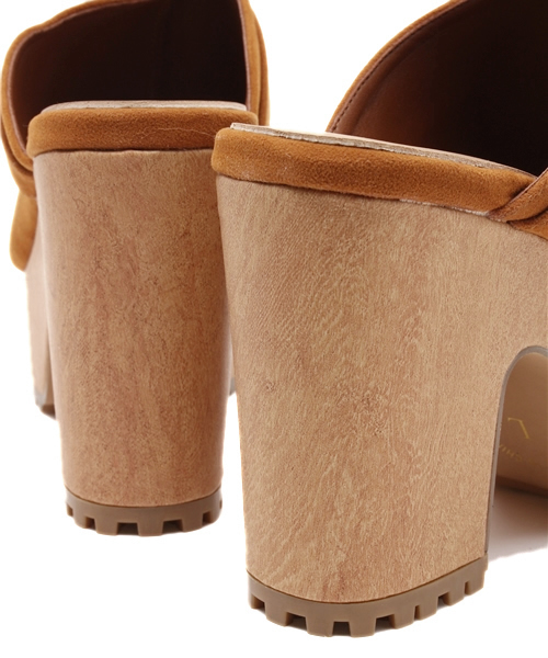 WEGO（ウィゴー）の「WEGO/サボサンダル（サンダル・レディース・ブラック/キャメル・MEDIUM/LARGE）」の3枚目の写真