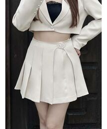 EATME | プリーツラップミニスカート（セットアップ可能）(スカート)