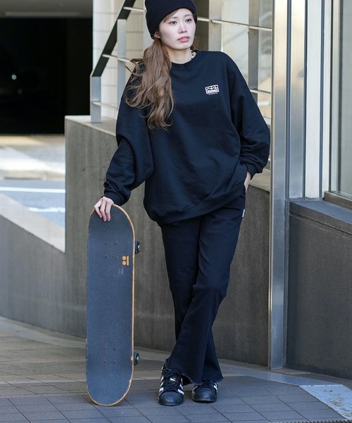 ELEMENT eden(エレメントエデン)の「ELEMENT レディース SHOD PANTS FL R3 WOMEN ロングパンツ/エレメントレディースワイドフレアウエストゴムロングパンツ(その他パンツ・レディース・ブルー系その他/ライトブルー・FREE)」の3枚目の写真