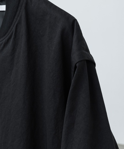 セール】DETACHABLE NYLON GABA FLIGHT BLOUSON（ブルゾン