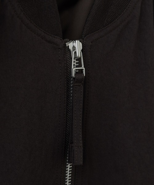 ジャケット・アウター WYM DETACHABLE NYLON GABA FLIGHT BLOUSON WYM LIDNM（ウィム バイ リドム）の「DETACHABLE NYLON GABA