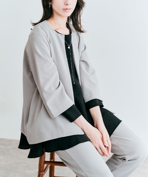 美品✨15号 HILTON セットアップ スーツ LiberO ストレッチ セール】ストレッチ スーツ セットアップ（スーツセット