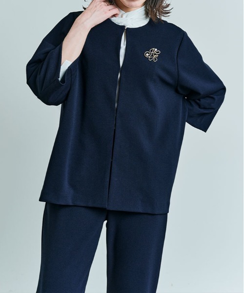 kirakiraShop(キラキラショップ)の「ストレッチ スーツ セットアップ(スーツセット・レディース・ブラック/ライトベージュ/ネイビー/グレー・S-M/M-L)」の11枚目の写真