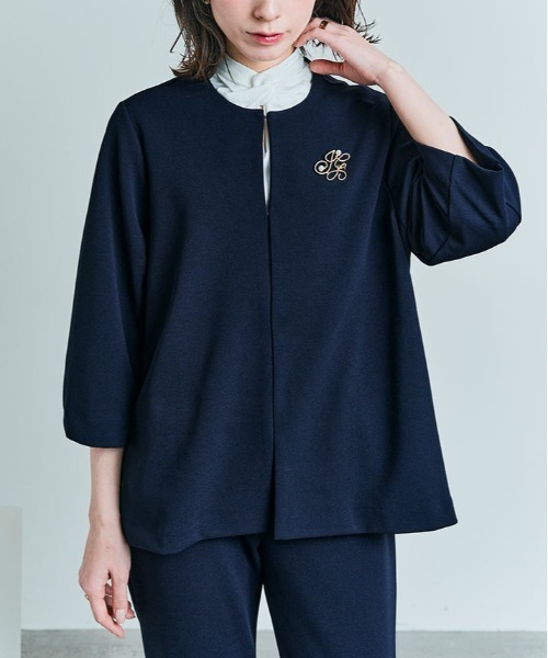 kirakiraShop(キラキラショップ)の「ストレッチ スーツ セットアップ(スーツセット・レディース・ブラック/ライトベージュ/ネイビー/グレー・S-M/M-L)」の18枚目の写真