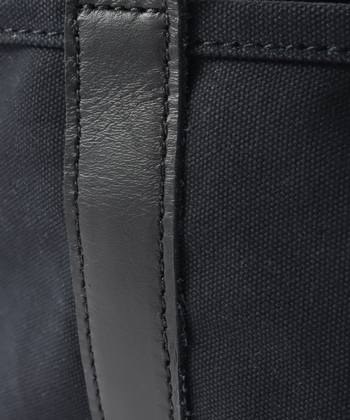 HERITAGE LEATHER（ヘリテージレザー）の「【HERITAGE LEATHER / ヘリテイジレザー】別注 CANVAS*LEATHER S（トートバッグ・メンズ・ブラック・FREE）」の4枚目の写真