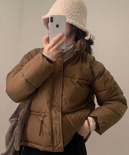 【セール】軽くてあたたか中綿ダウンショートジャケット（ダウンジャケット/コート）｜VIVID LADY（ビビッドレディー）