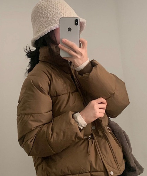 【セール】軽くてあたたか中綿ダウンショートジャケット（ダウンジャケット/コート）｜VIVID LADY（ビビッドレディー）