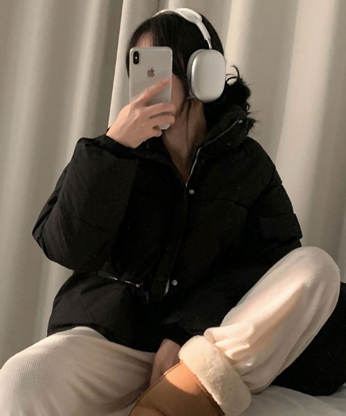 【セール】軽くてあたたか中綿ダウンショートジャケット（ダウンジャケット/コート）｜VIVID LADY（ビビッドレディー）