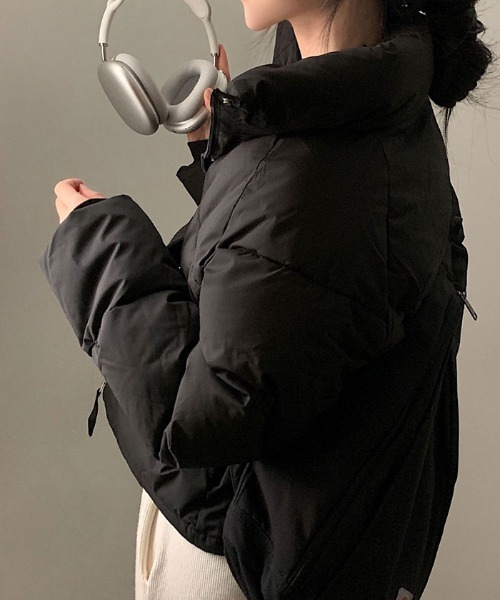 【セール】軽くてあたたか中綿ダウンショートジャケット（ダウンジャケット/コート）｜VIVID LADY（ビビッドレディー）